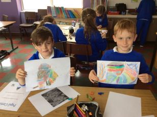 Primary 5 Art work inspired by Les Fauves.  