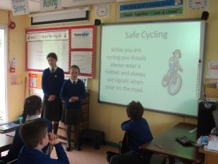 Junior Road Safety Officers for the school