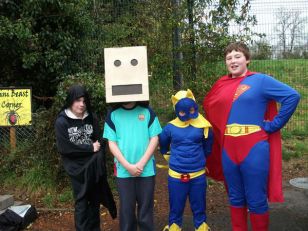 We had a non-uniform day to raise money for the RNIB (institute for the Blind).